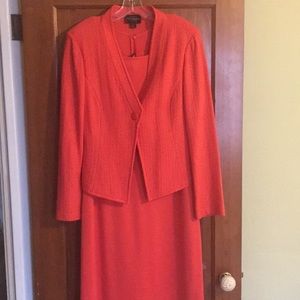 St John Boutique dress with jacket (tangerine)